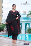 Latika By Wooglee Mull Chanderi Kurti With Bottom Dupatta Wholesale Online